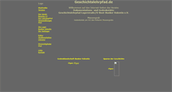 Desktop Screenshot of geschichtslehrpfad.de